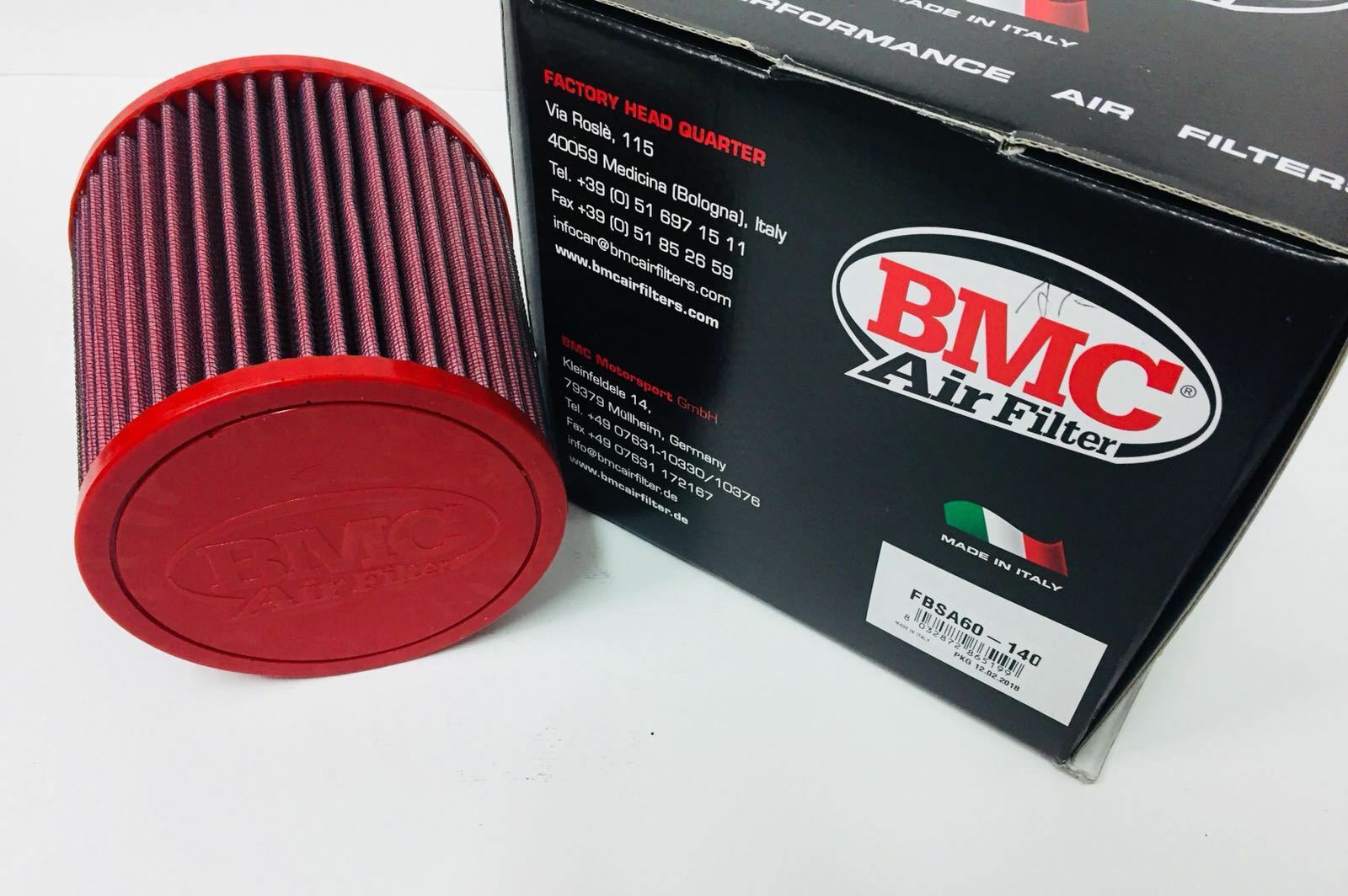 FILTRO ARIA BMC ASPIRAZIONE DIRETTA 60mm CONICO FUNGO AUTO CONO FBSA60-110  - AF Racing