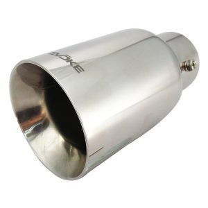 TERMINALE ESTETICO SCARICO TONDO DRITTO PER AUTO FINALINO 90 mm ACCIAIO  INOX - AF Racing