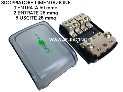 Portafusibile distributore alimentazione CAR AUDIO 12/24 V 1 Ingresso 4  Uscite